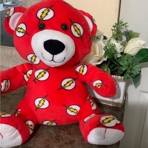 Six Flags lightning bolt Teddy Bear